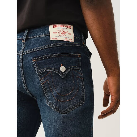 NWT $119 TRUE RELIGION MEN'S SHORTS JEAN SHORTS 36 RICKY SLAP - Picture 3 of 14